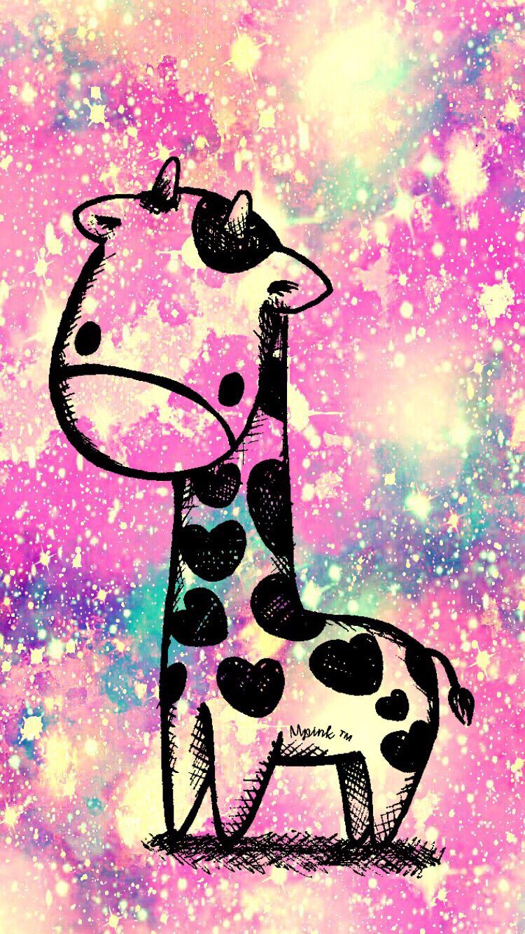 Animated Cute Giraffe Wallpaper