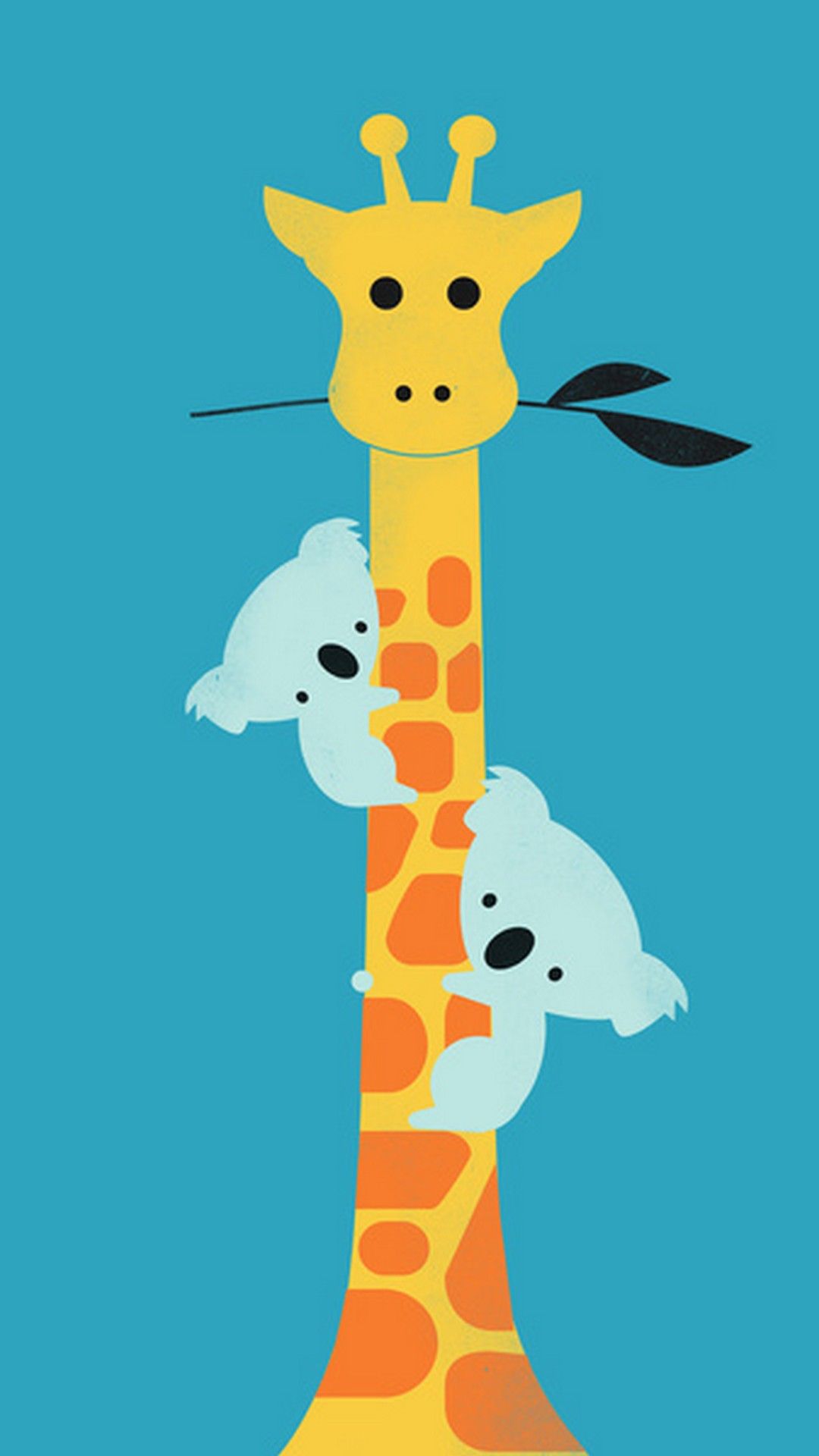 baby giraffe cartoon wallpaper