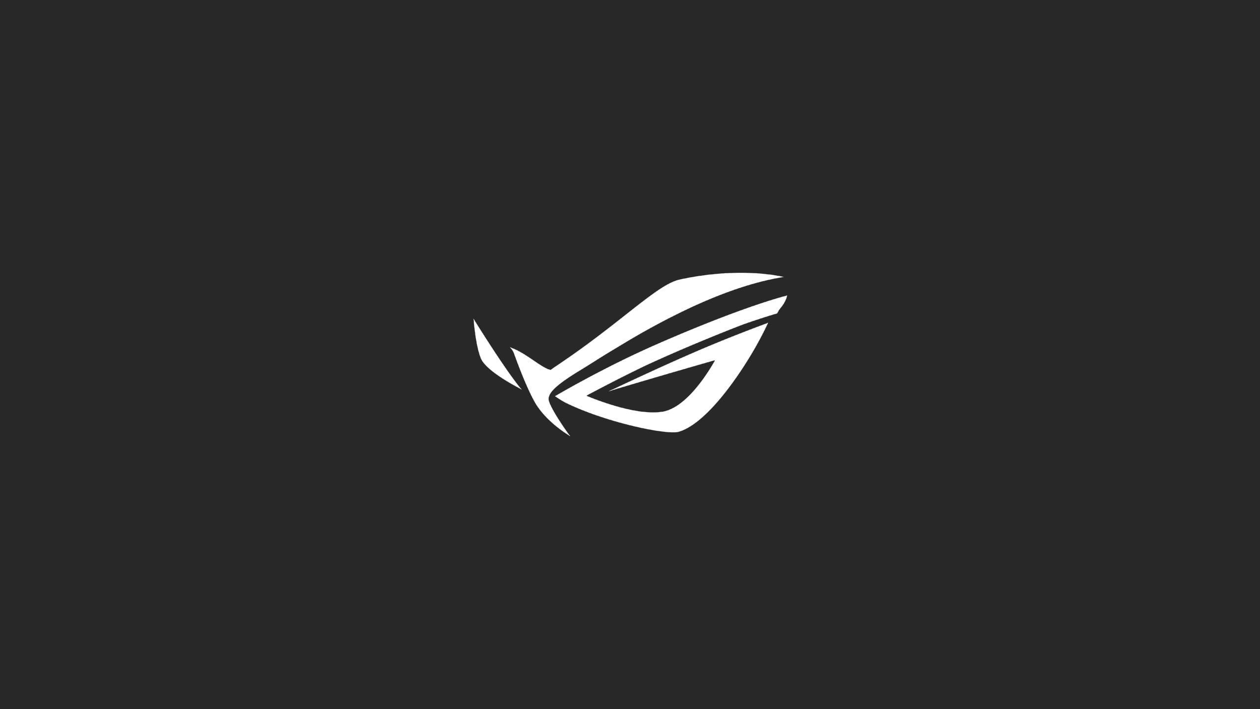 Asus ROG logo, Republic of Gamers, minimalism, studio shot, black background. Asus rog logo, Wallpaper asus rog, Wallpaper asus