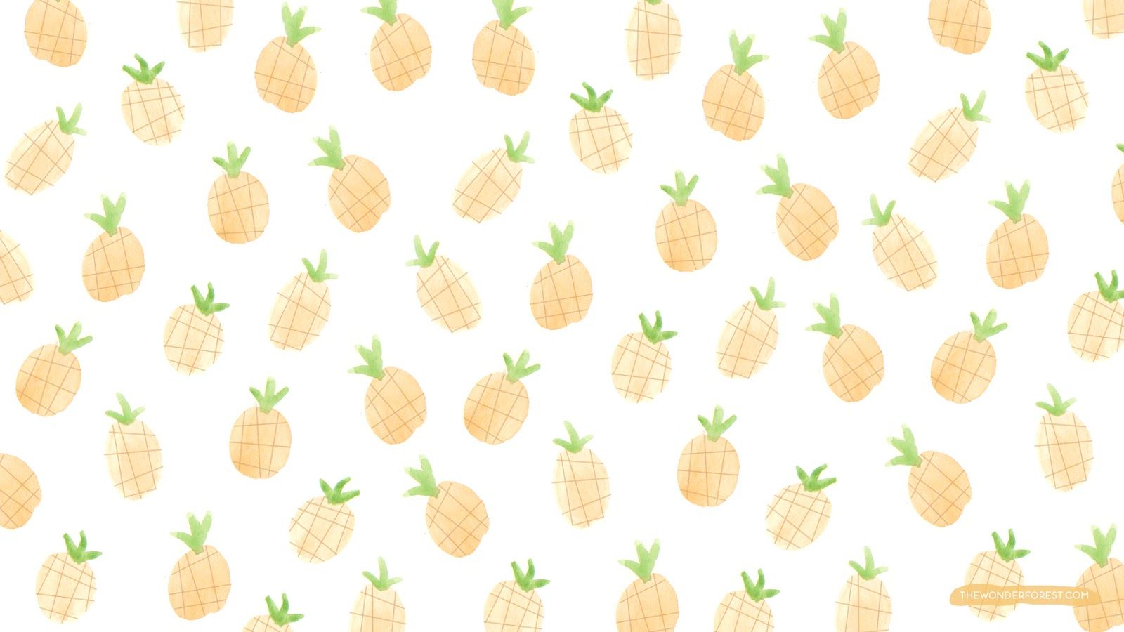 Cute Pineapple Wallpaper