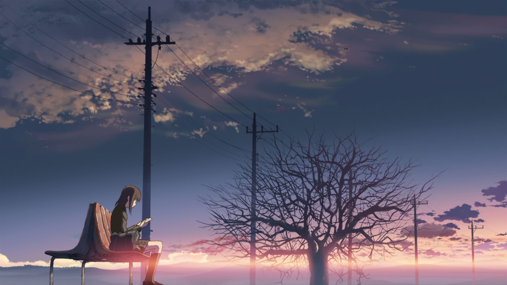 Makoto Shinkai. Anime scenery, Anime background, 5 centimeters per second
