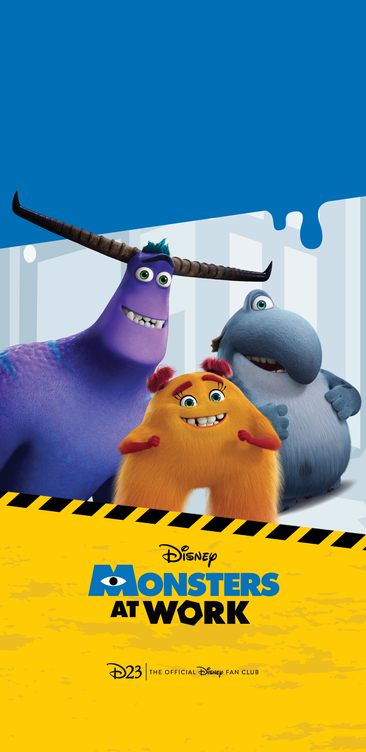 Take a Break with These Monsters at Work Phone Wallpaper