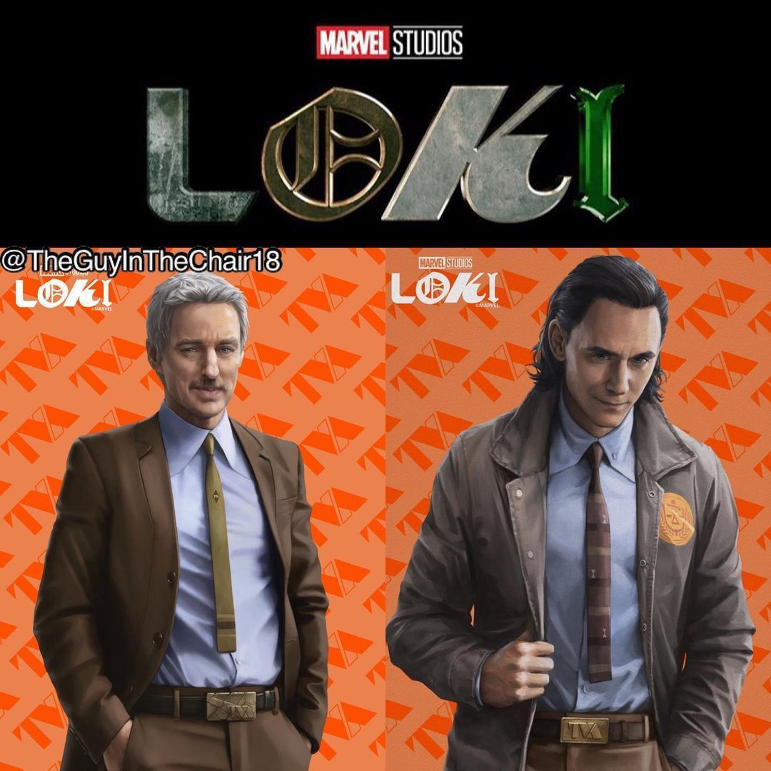 The Guy In The Chair on Instagram: “Nuevas imágenes promocionales de la serie de Loki. Podemos ver a Loki como agente del TVA, Mobiu. Marvel studios, Marvel, Loki