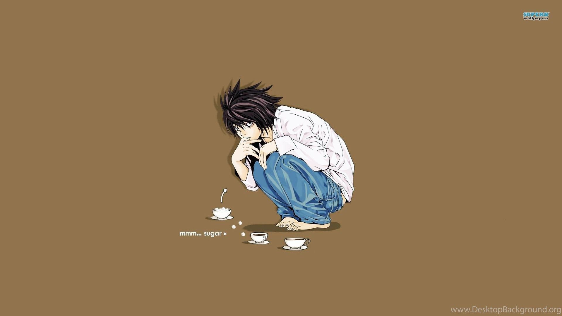 L Death Note Wallpaper Anime Wallpaper Desktop Background