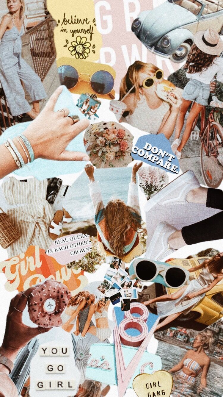 hannahhhhjohnson. Collage background, Cute collages, Aesthetic iphone wallpaper