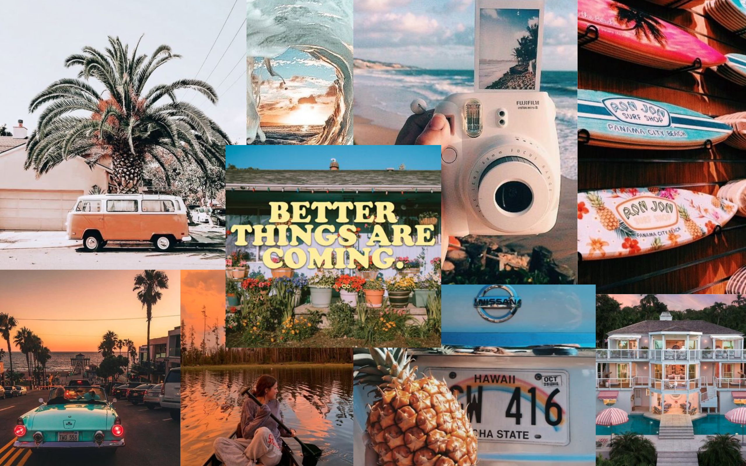 Summer Collage Wallpaper Laptop