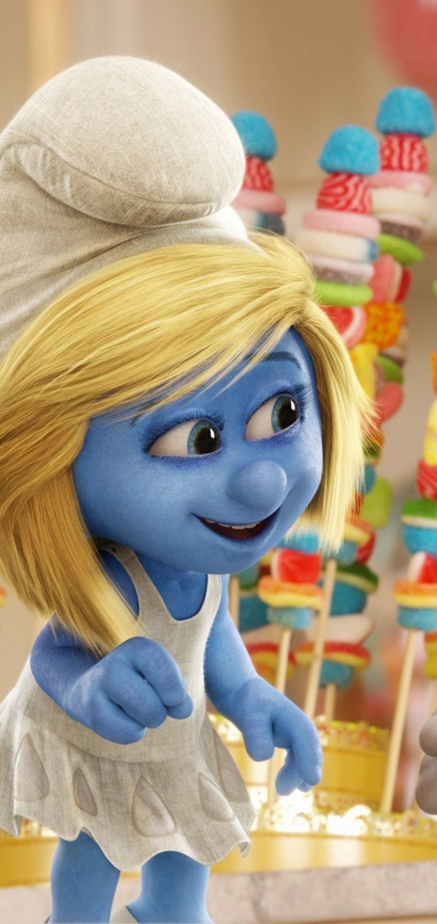 Download 1440x3040 The Smurfs Smurfette, Animation Wallpaper for Samsung Galaxy Note Plus & S10 Plus