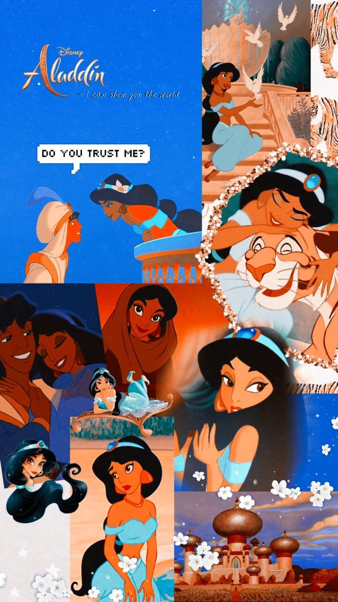 Jasmine aladdin background. Aladdin wallpaper, Aladdin background, Collage aesthetic wallpaper