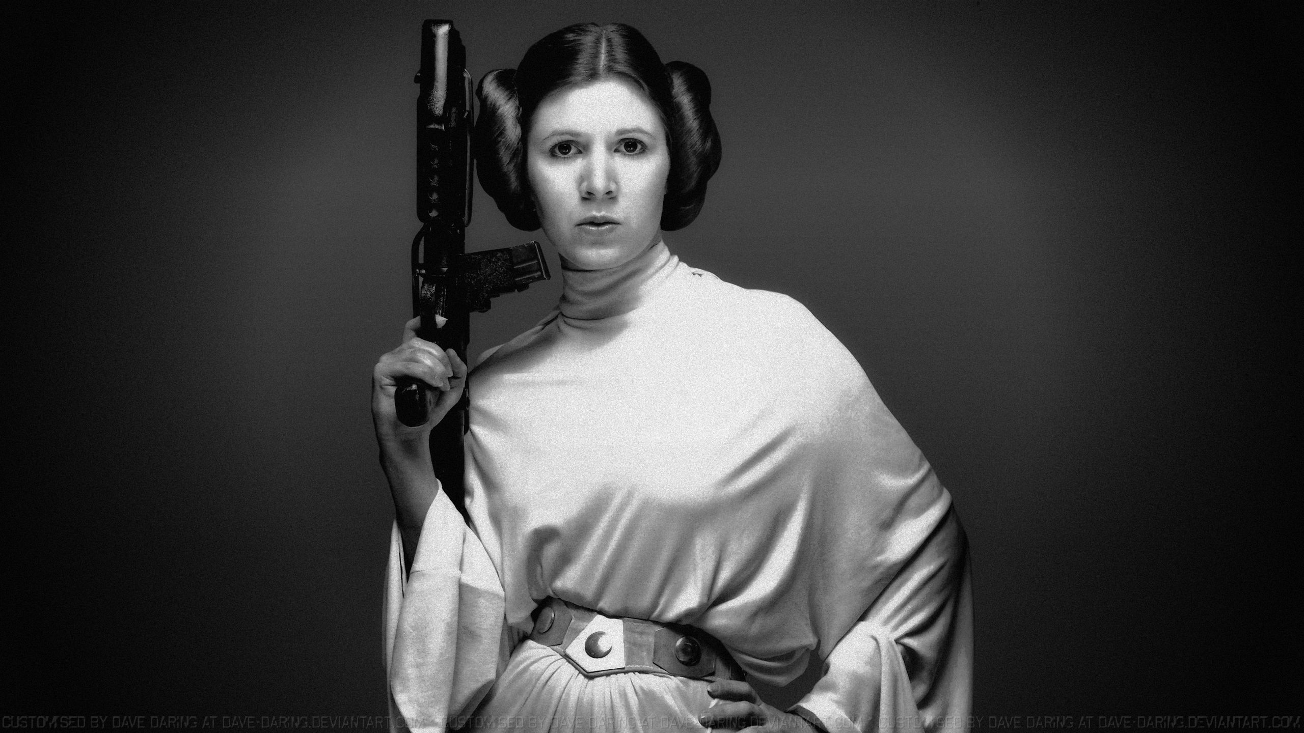 Carrie Fisher Princess Leia XLVII V3 By Dave Daring