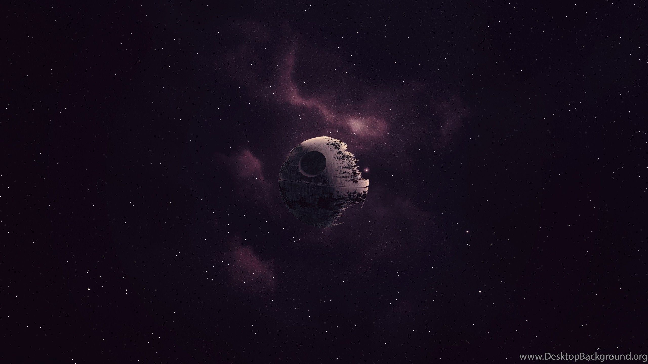 Star Wars, Death Star, Artwork, Space, Purple Wallpaper HD Desktop Background