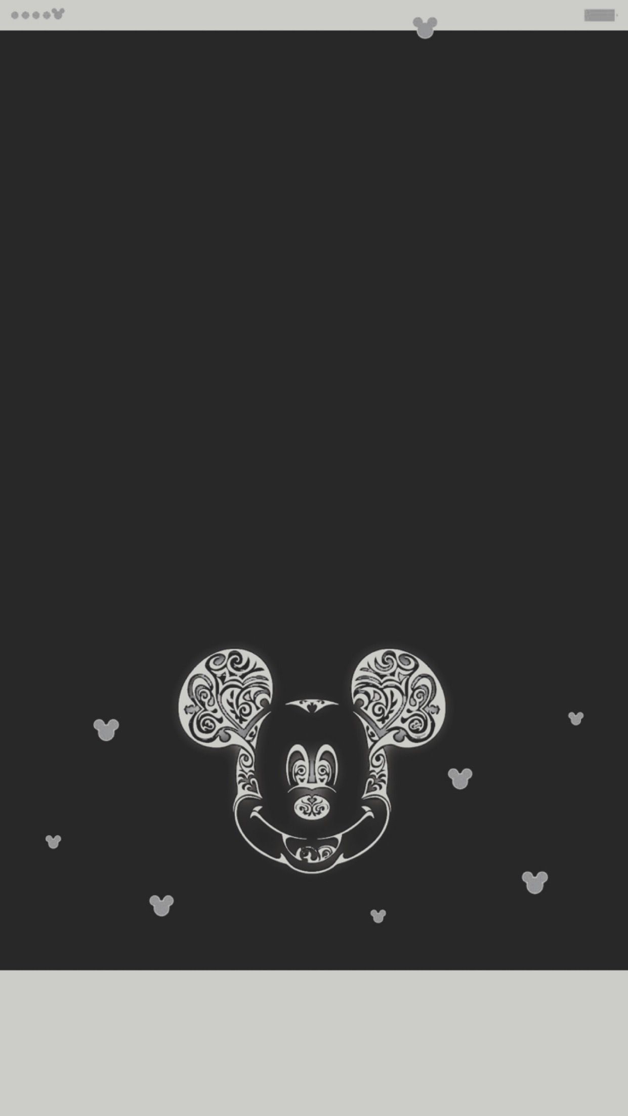 Mickey Mouse Black and White Wallpaper