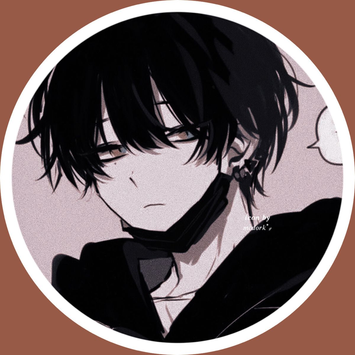 anime. anime icons boy. aesthetic anime icons. hyouka. hyouka icons.  houtarou oreki. oreki icons. dark anime icons.