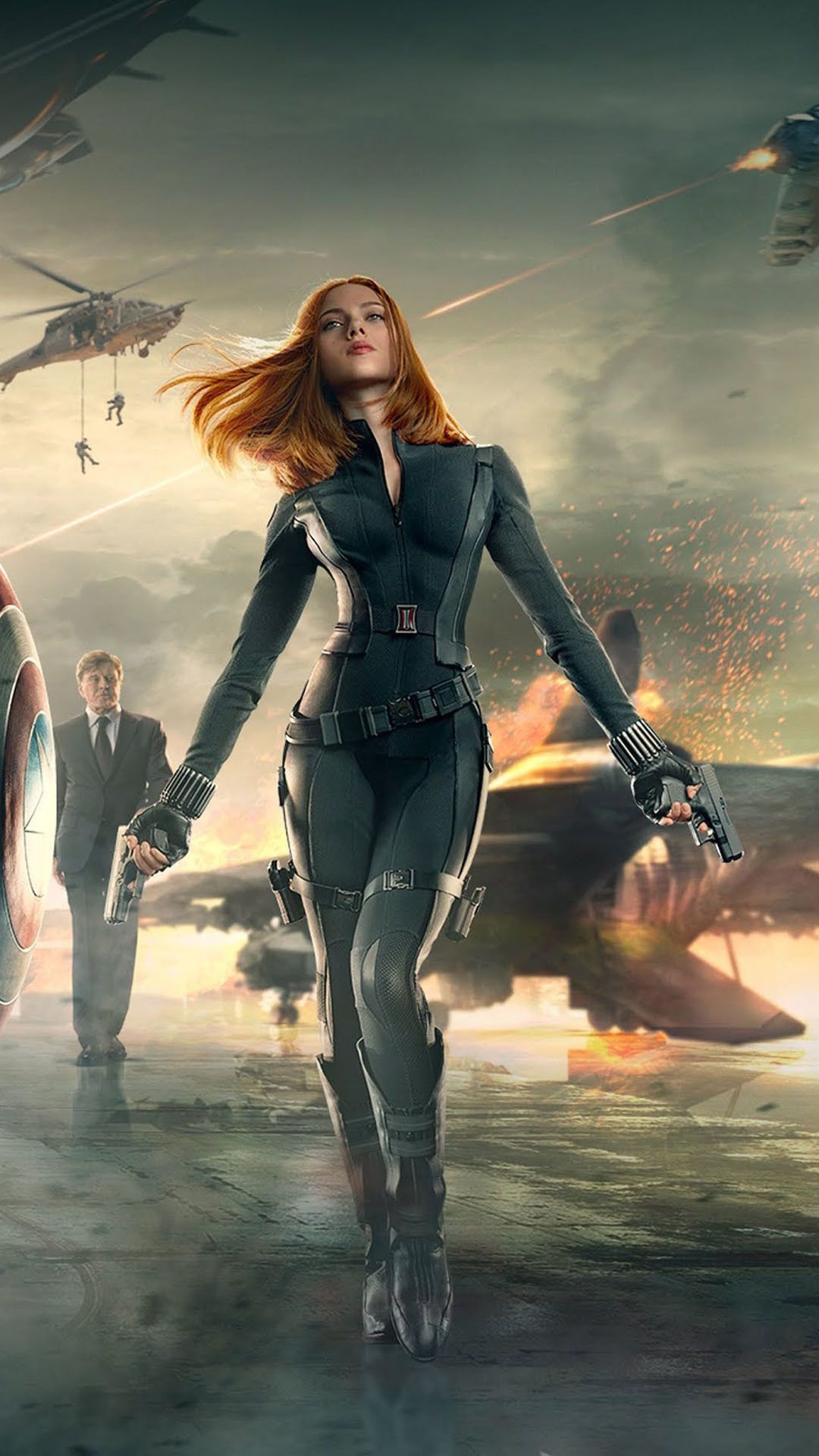 Natasha Romanova Black Widow Captain America 2 Android America Wallpaper Android HD Wallpaper