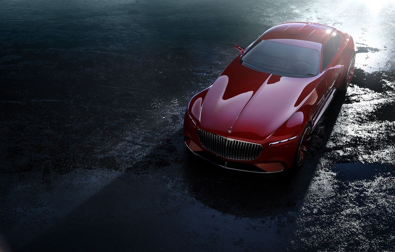 Wallpaper asphalt, transport, moisture, car, Maybach Vision - for desktop, section другие марки