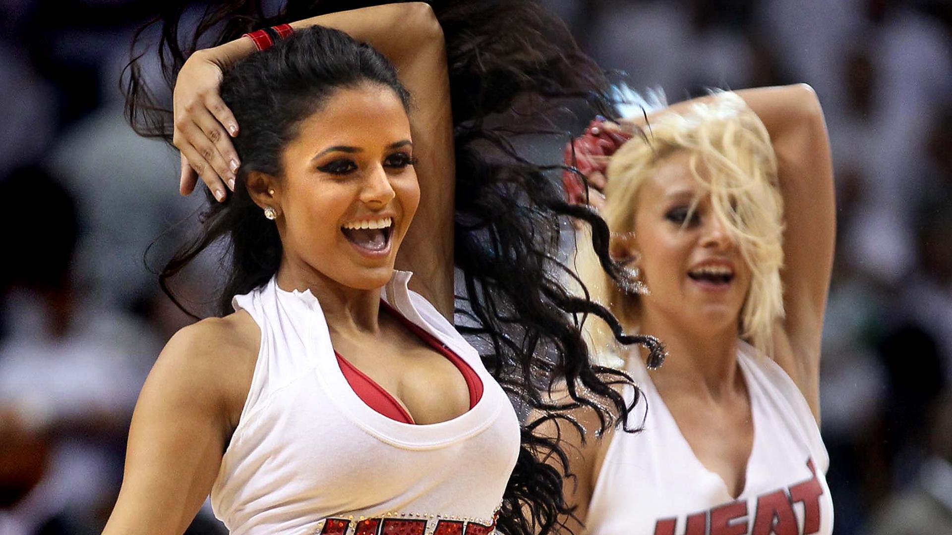 Miami Heat Cheerleader Boobs Wallpaper HD / Desktop and Mobile Background