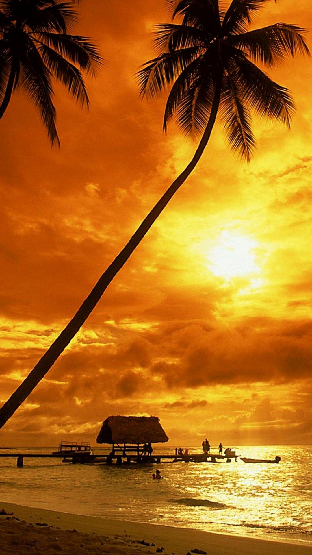 Wallpaper iPhone Sunset 3D iPhone Wallpaper