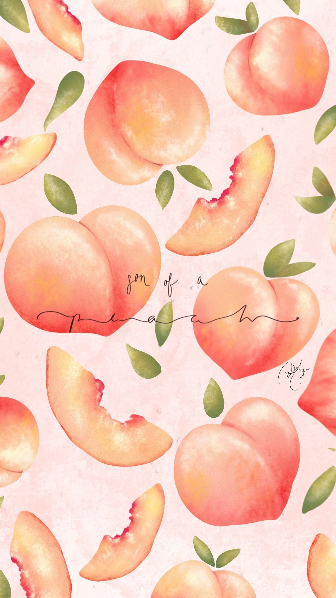 Peach iPhone Wallpaper