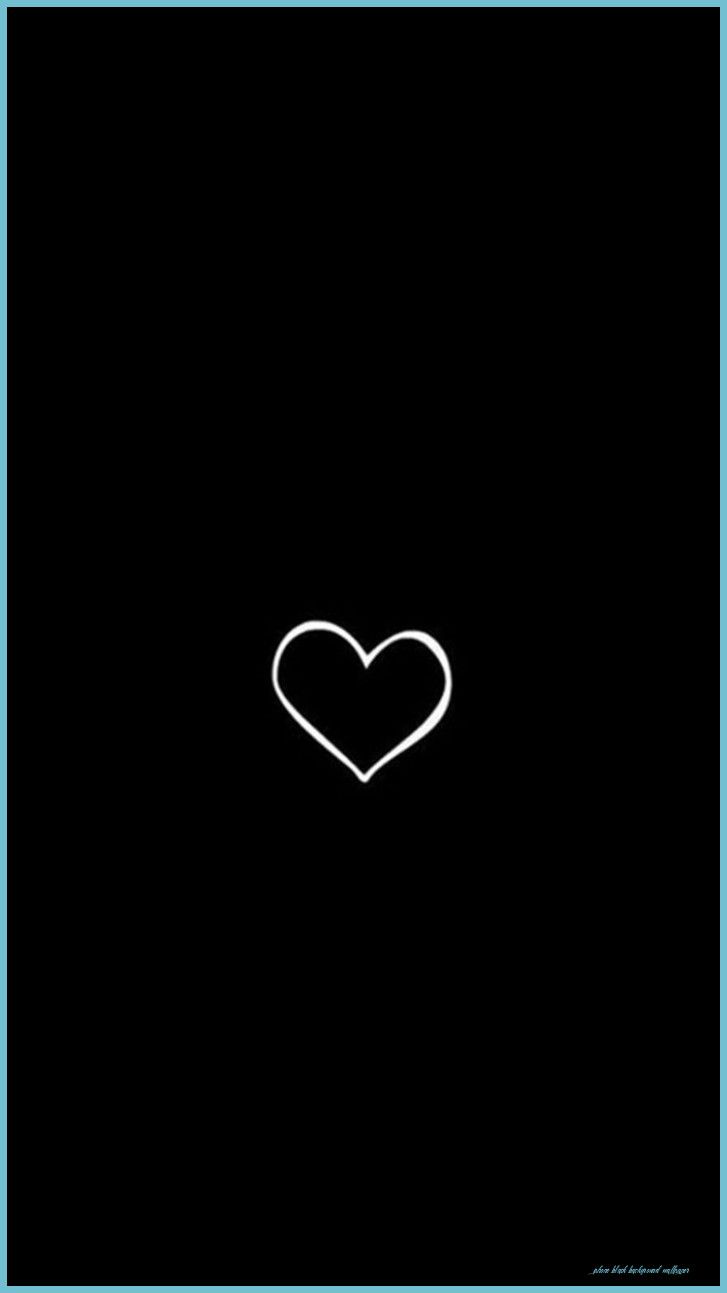 Simple Heart Symbol Black Background IPhone 9 Wallpaper Heart Black Background Wallpaper