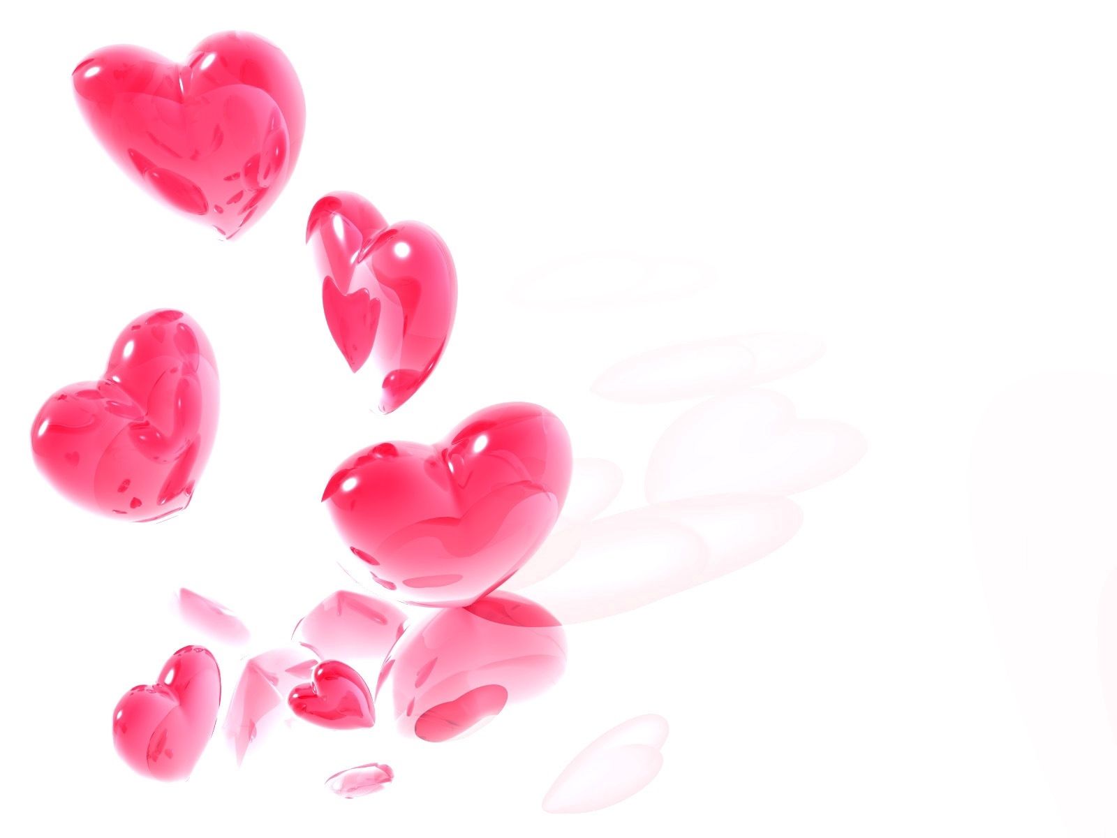 Wallpaper Heart, Pink, White, Flight Love Heart Symbol