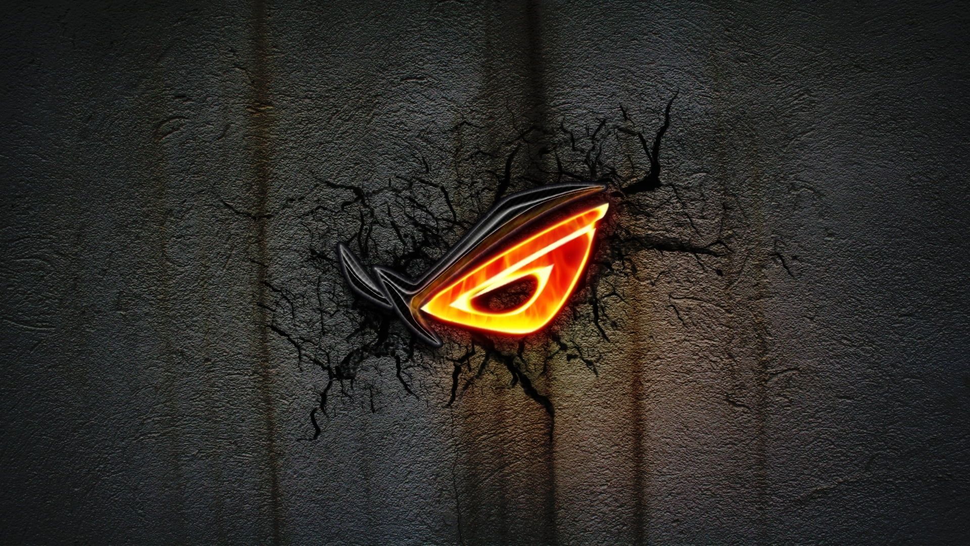 HD wallpaper: Asus ROG wallpaper, dark, logo, black, cracks, fire Phenomenon. Pc desktop wallpaper, HD wallpaper for pc, Asus