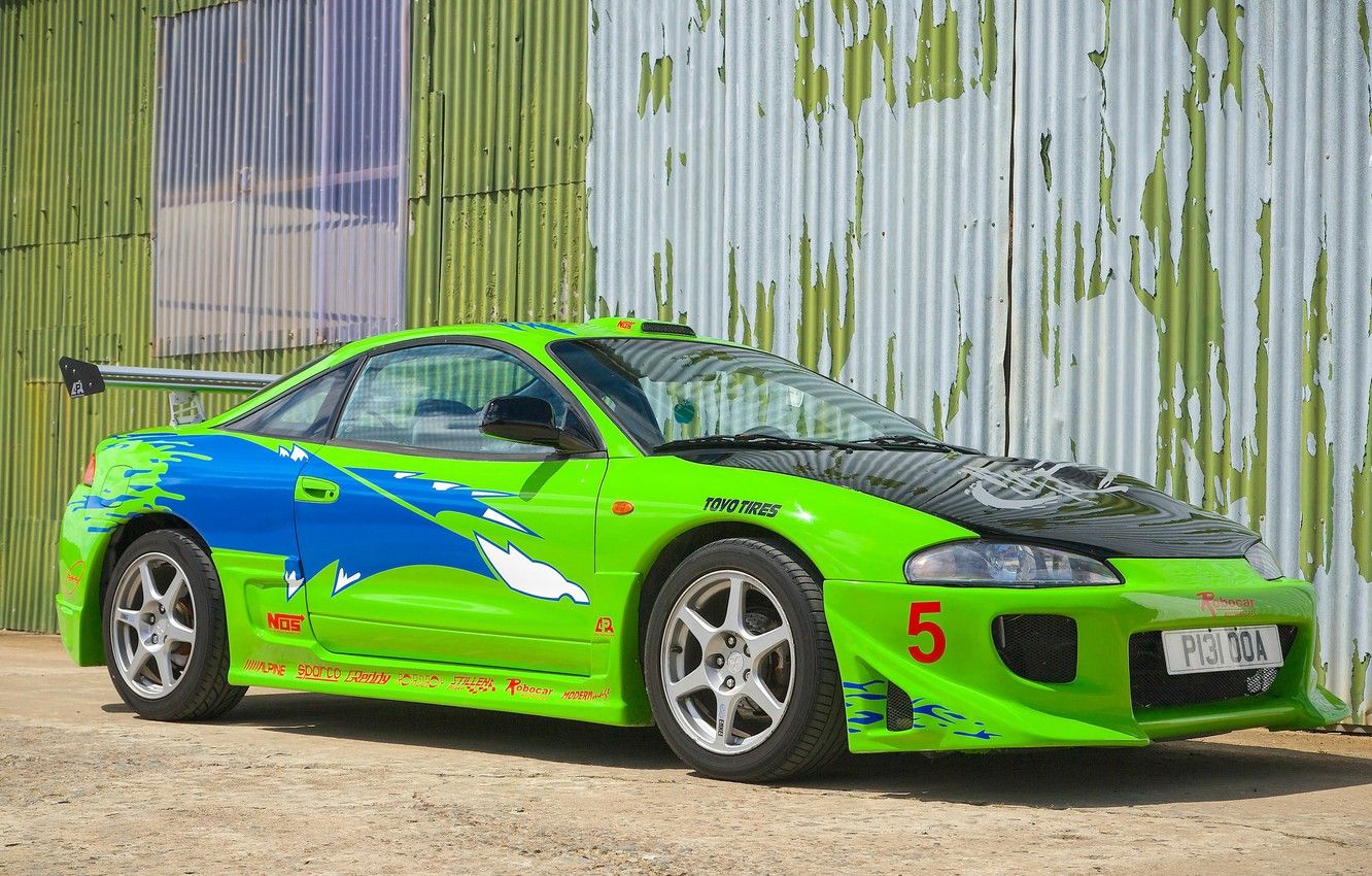 Wallpaper car, auto, green, super, the fast and the furious, Mitsubishi Eclipse image for desktop, section mitsubishi
