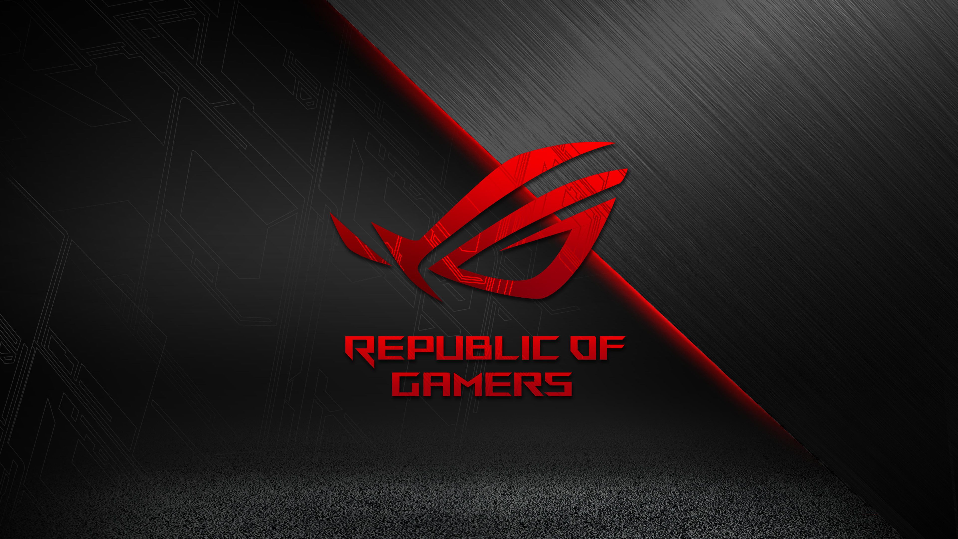 Republic Of Gamers Gaming Laptop Logo PC Gaming ASUS Wallpaper:3840x2160