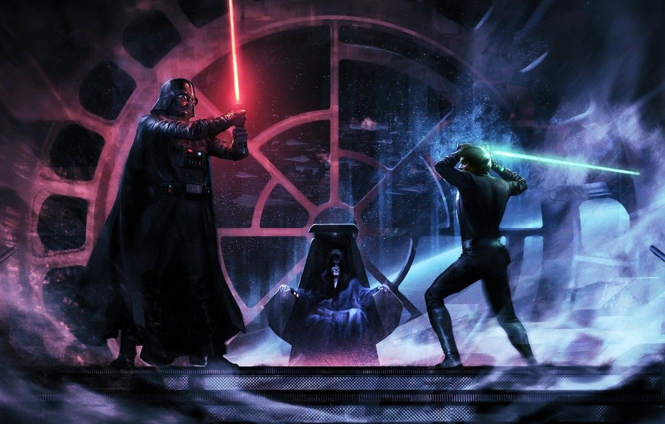 Photo Wallpaper Darth Vader, Jedi, Darth Vader, Lightsaber, Vader Luke