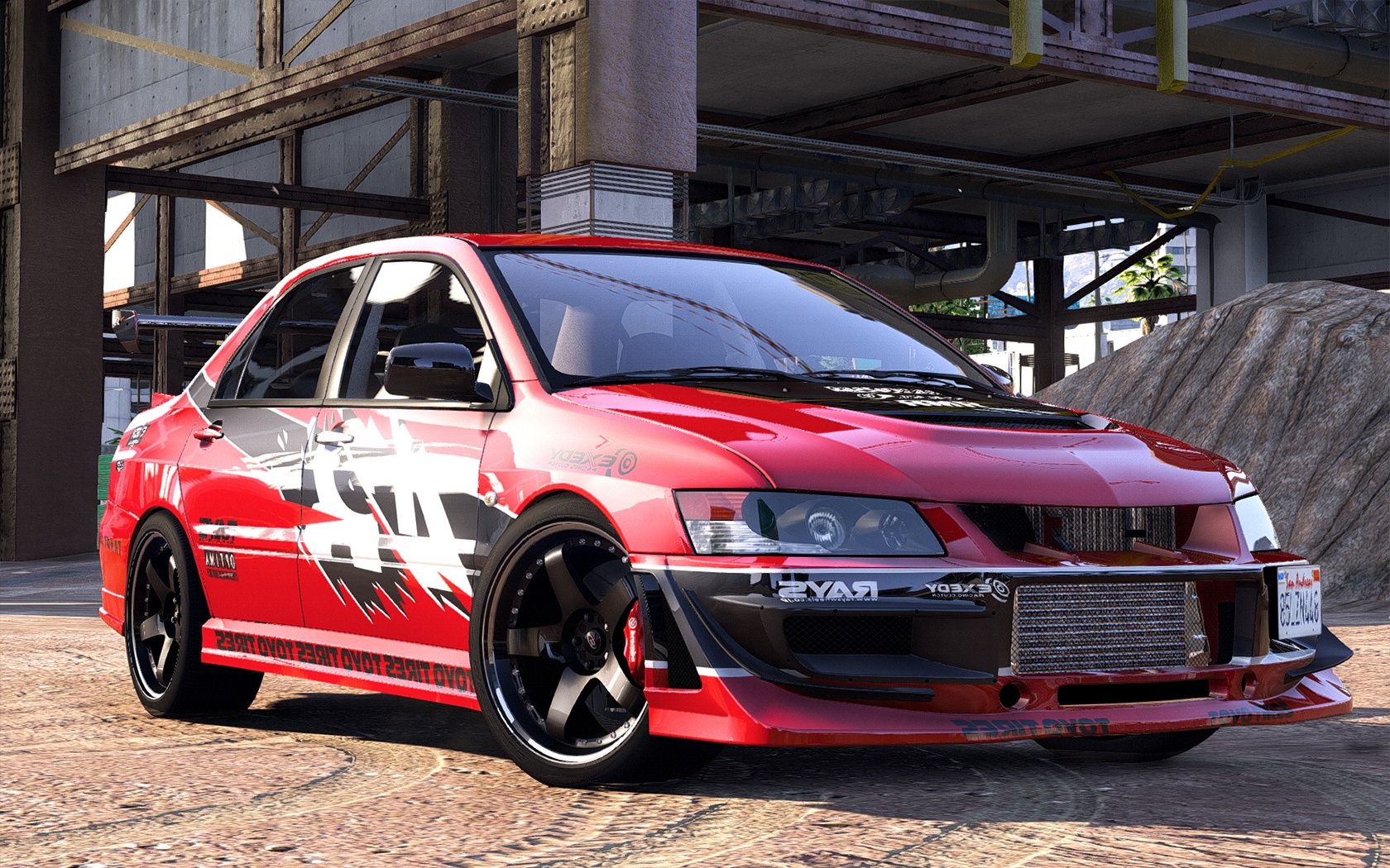 mitsubishi lancer evo tokyo drift