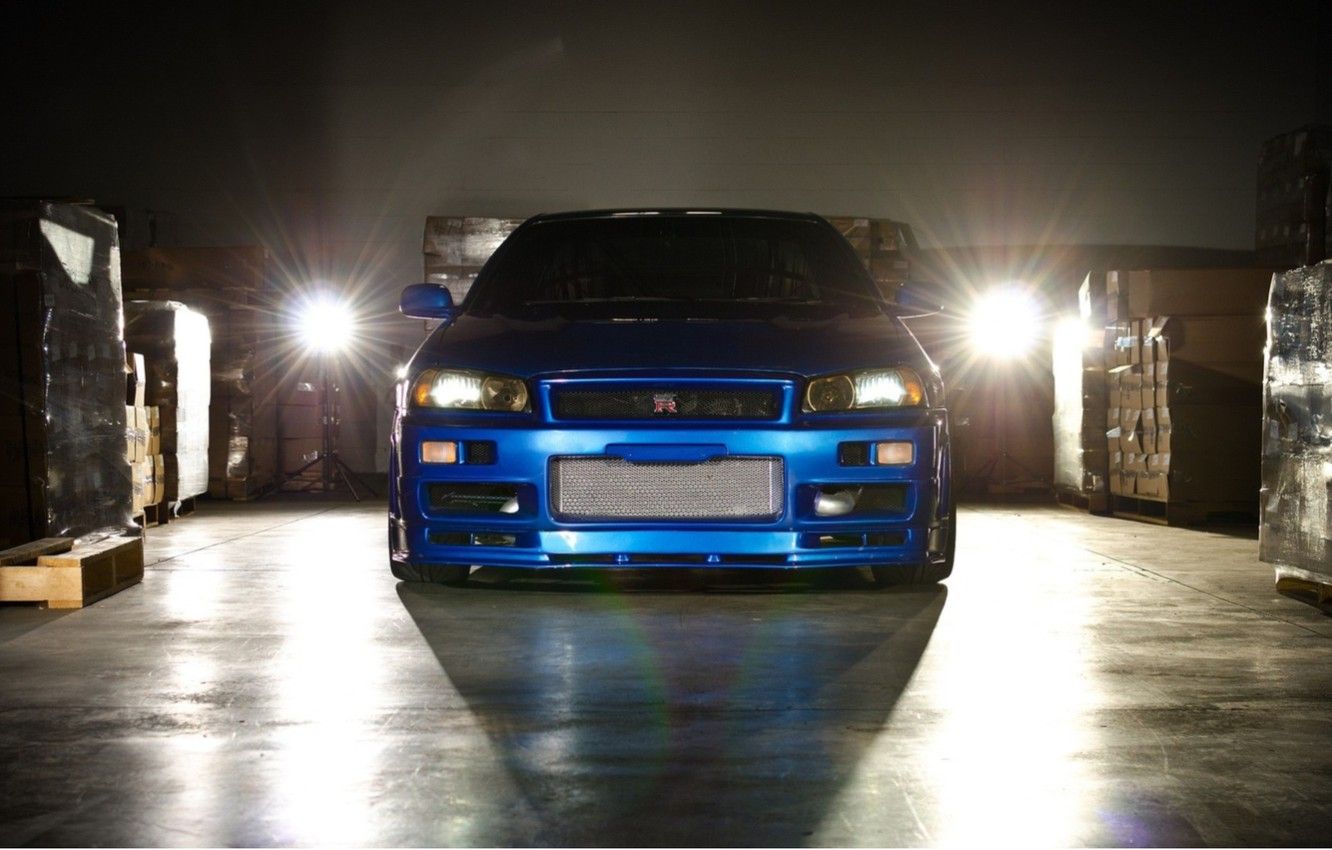 Wallpaper Machine, Nissan, Skyline, Nissan, Gt R, R The Fast And The Furious Fast And Furious, Blue Car Image For Desktop, Section Nissan