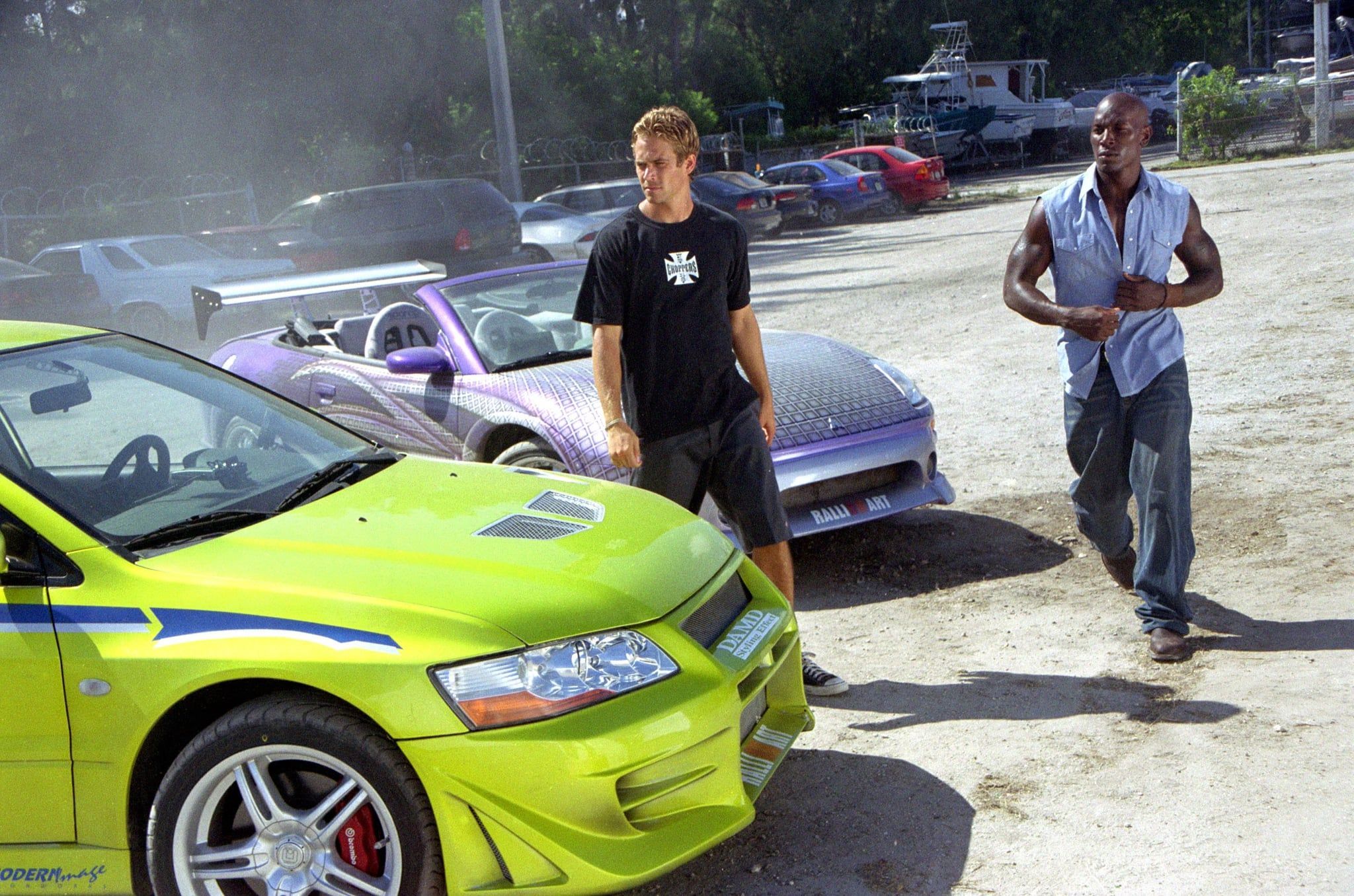 Fast 2 Furious (2003). Paul walker, Green car, Fast and furious