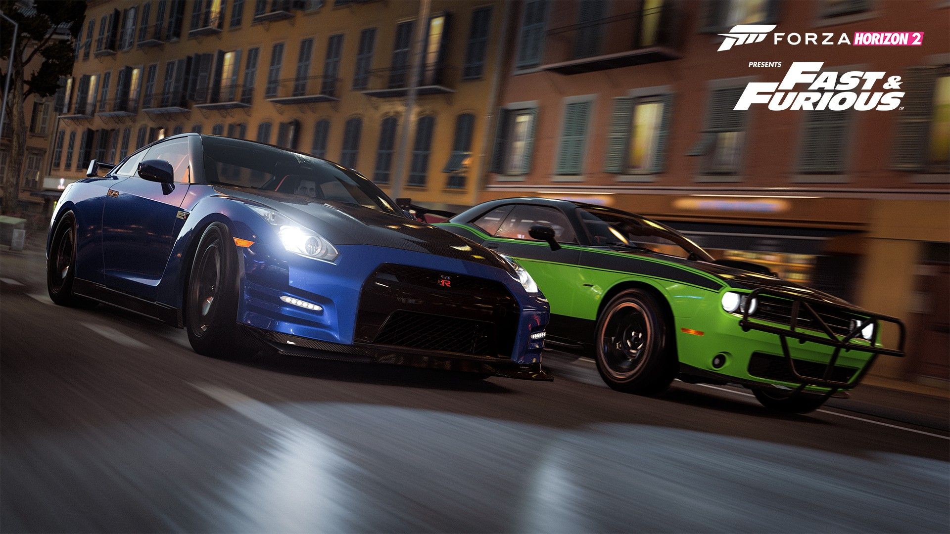 Wallpaper, video games, sports car, Fast and Furious, Nissan GT R, Forza Horizon coupe, performance car, wheel, supercar, land vehicle, automotive design, automobile make, luxury vehicle 1920x1080