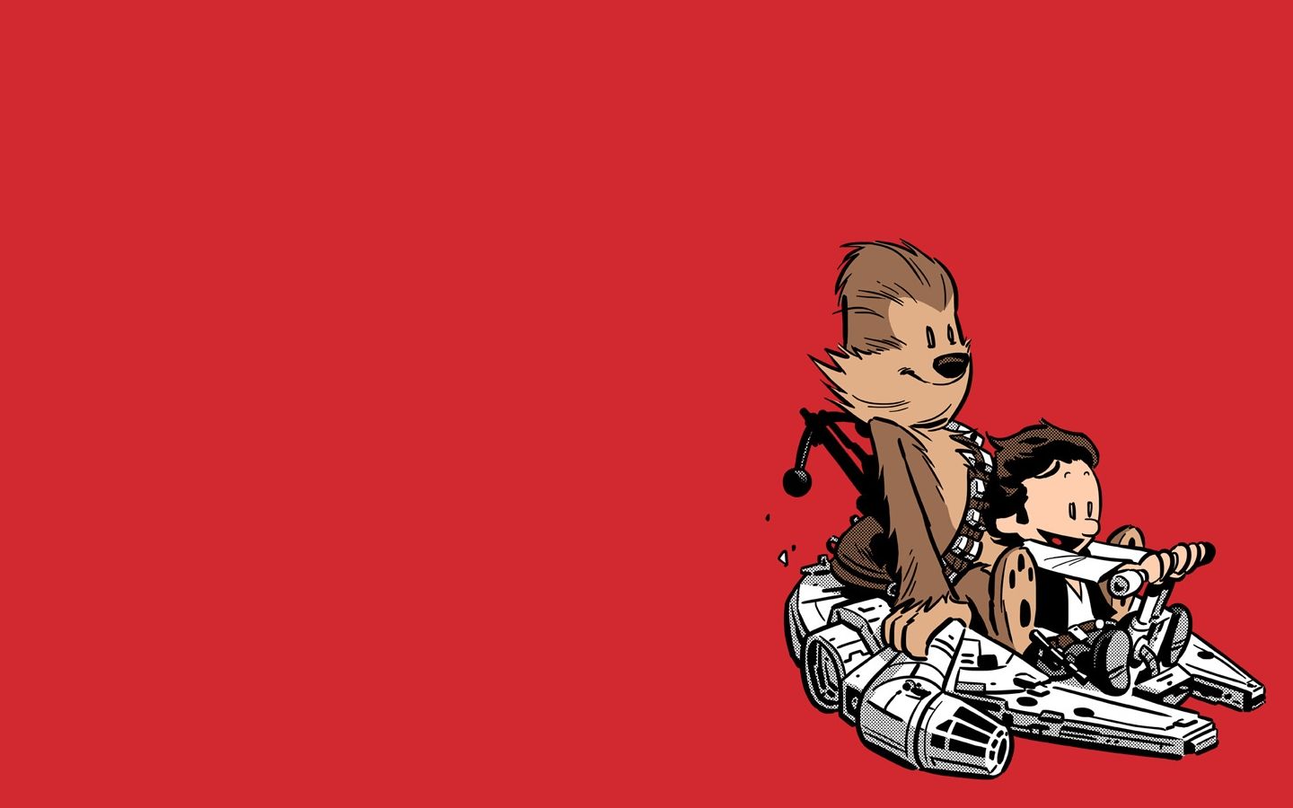 Download Wallpaper, Download 2560x1600 red calvin and hobbes alternative art han solo chewbacca 1440x900 wallpaper Wallpaper –Free Wallpaper Download