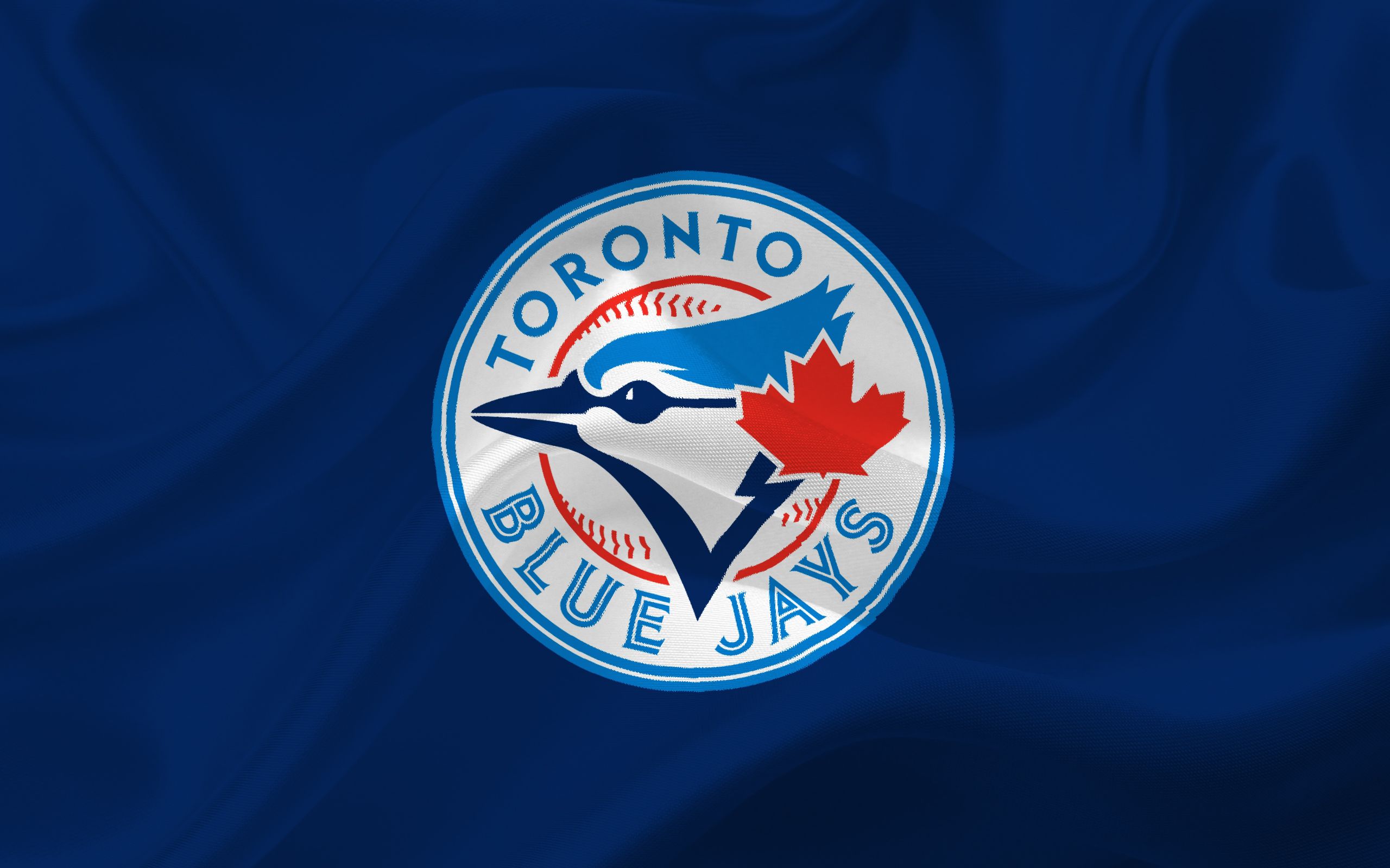 Download wallpaper Toronto Blue Jays, Baseball, Major League Baseball, logo, emblem, Toronto, Ontario, Canada, MLB for desktop with resolution 2560x1600. High Quality HD picture wallpaper