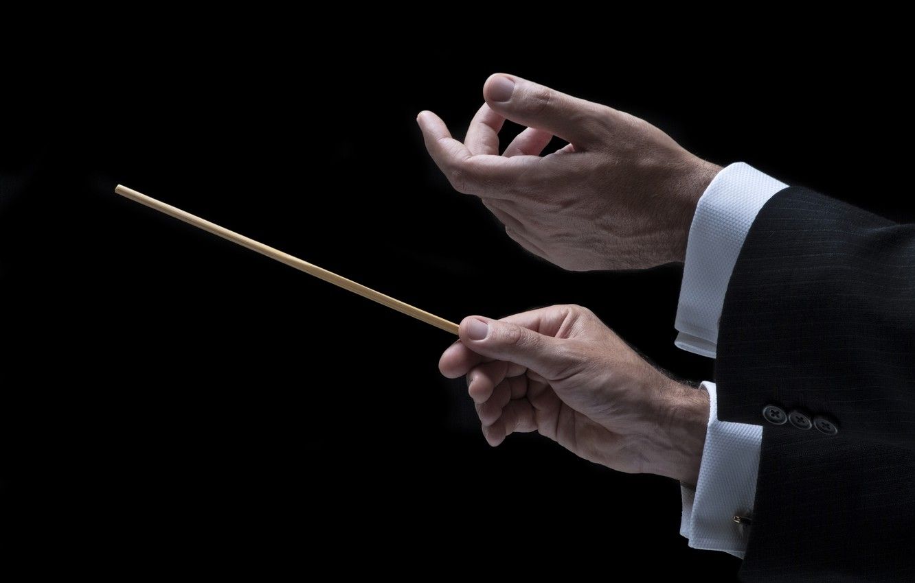 Wallpaper hands, orchestra, Conductor image for desktop, section музыка
