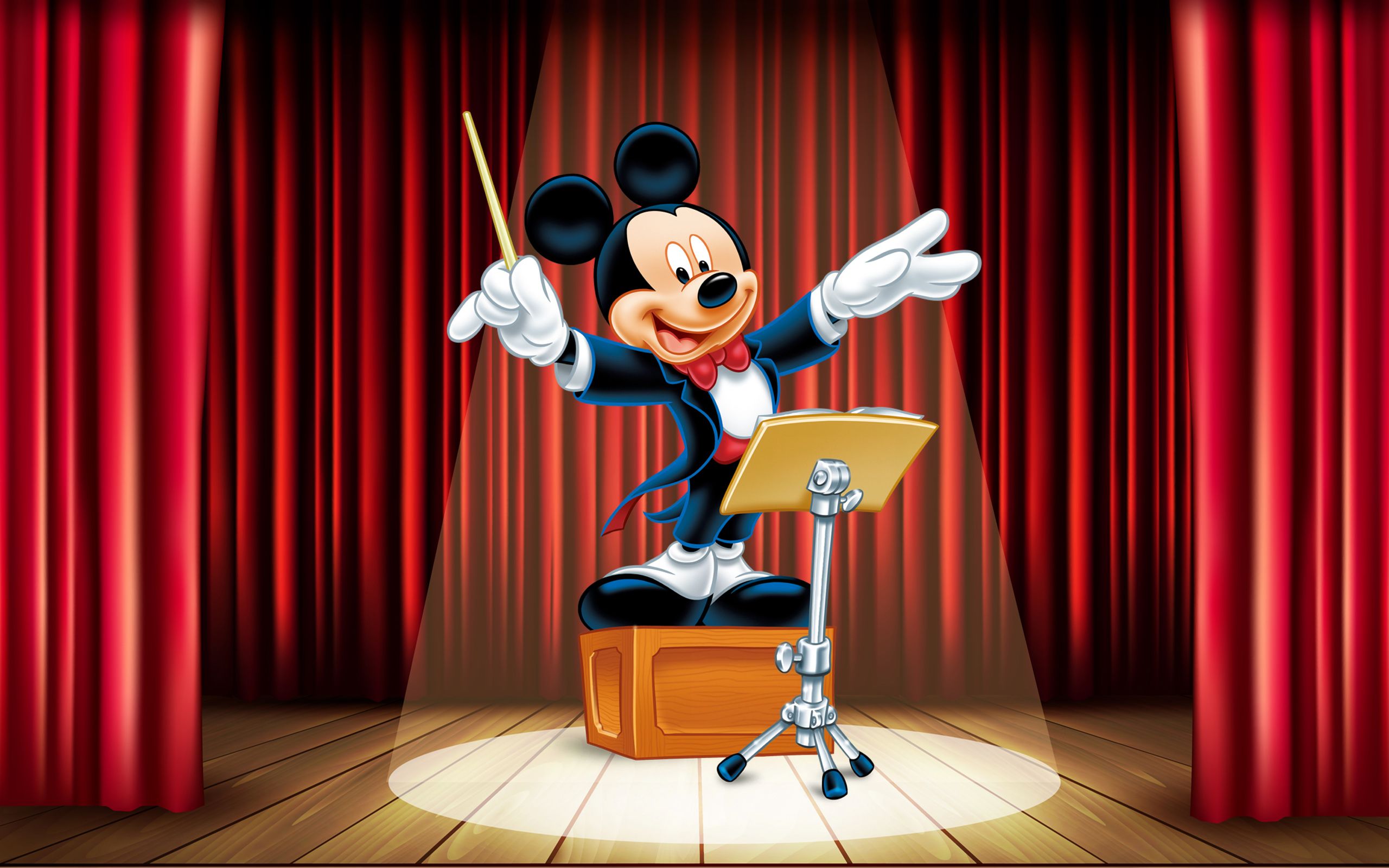 Mickey Mouse Conductor Desktop HD Wallpaper For Mobile Phones And Laptops 2560x1600, Wallpaper13.com