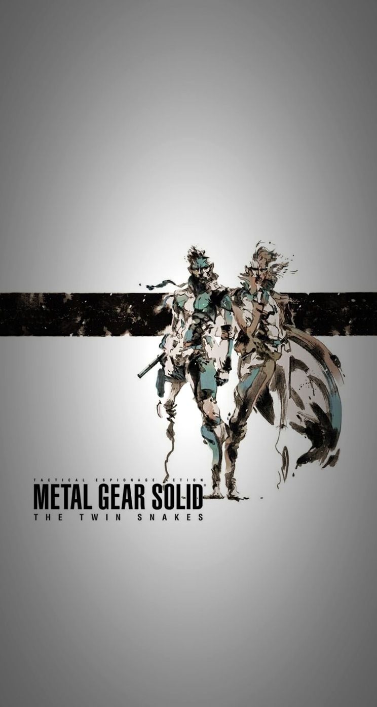 Metal Gear Solid iPhone 5 Parallax Wallpaper Gear Twin Snakes Art HD Wallpaper