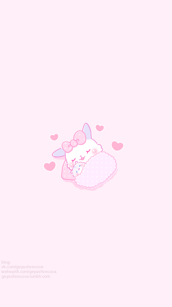 Pastel Cute Kawaii Pink Background