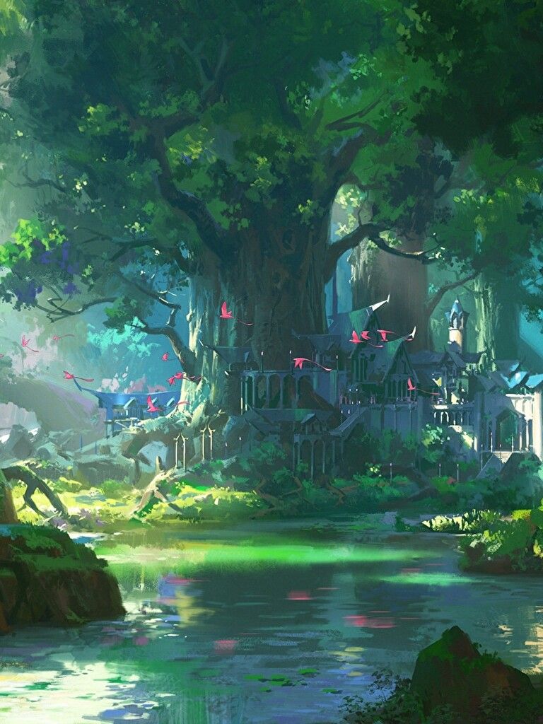 23++ Anime Forest Scenery Wallpaper