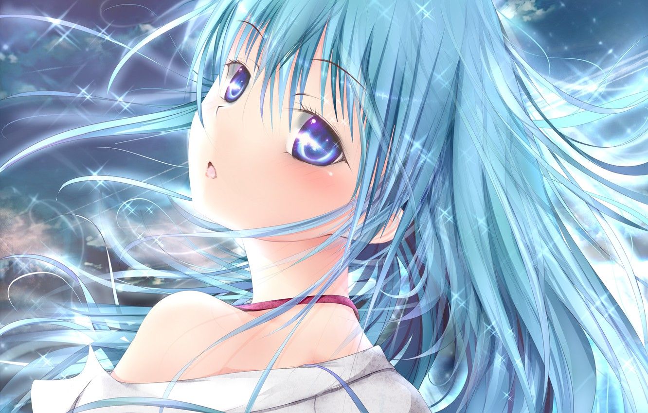 Wallpaper girl, long hair, Touwa Erio, Denpa onna to seishun otoko image for desktop, section прочее