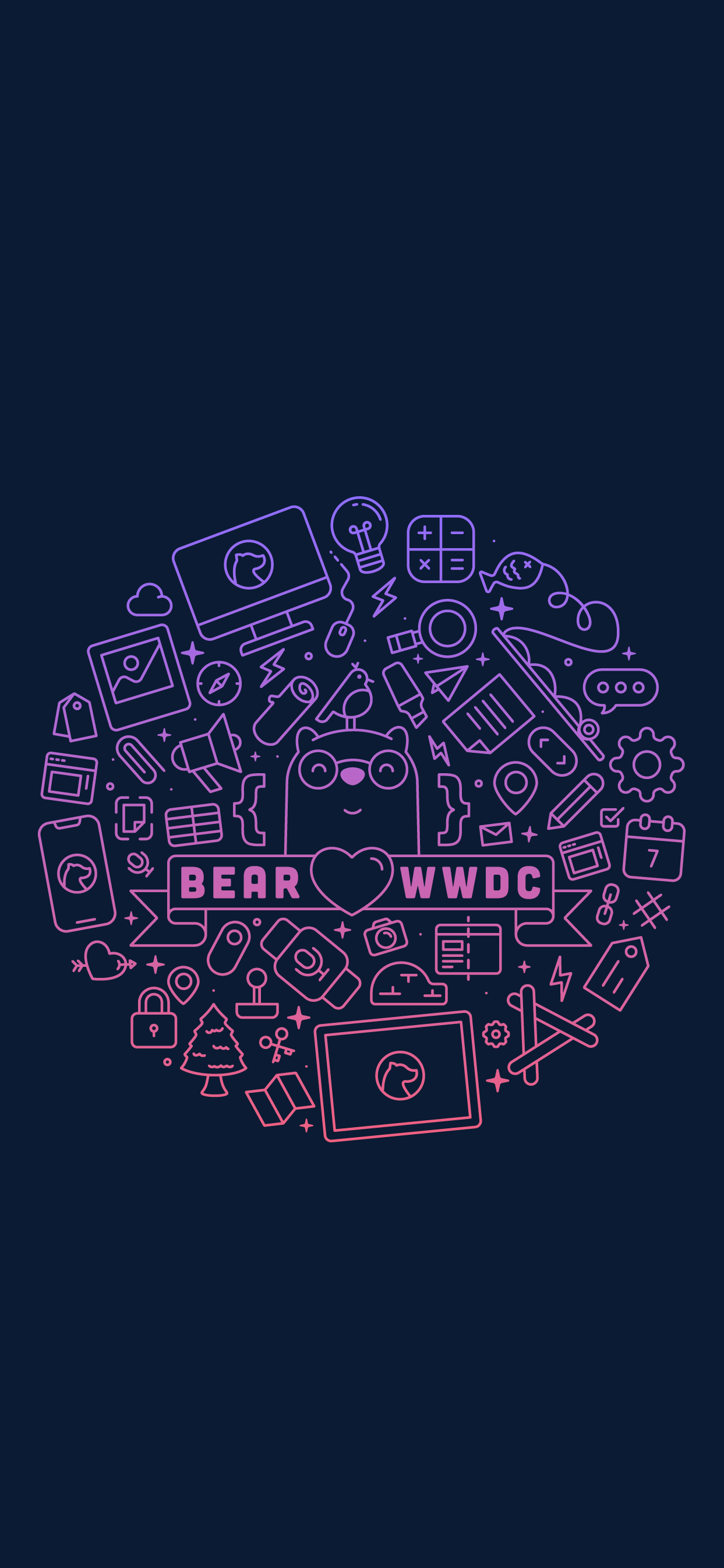 Bear Themed Wallpaper for your iPhone, iPad, and Mac