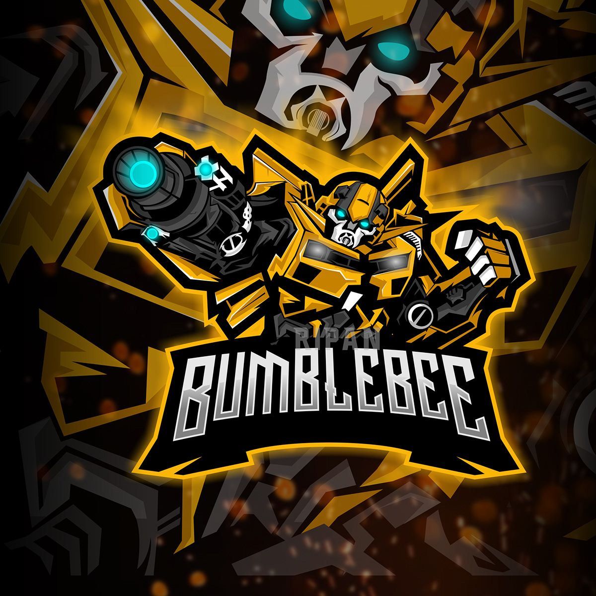 BumbleBee Esport Logo. Esport logo, Game logo, Desain grafis logo