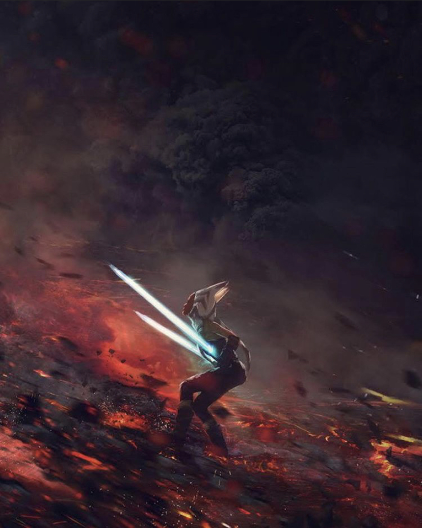 Darth Vader Vs Ahsoka Wallpapers Wallpaper Cave