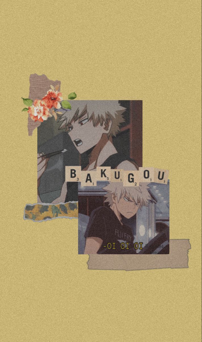 bakugou katsuki yellow wallpaper. Anime wallpaper iphone, Anime wallpaper, Anime