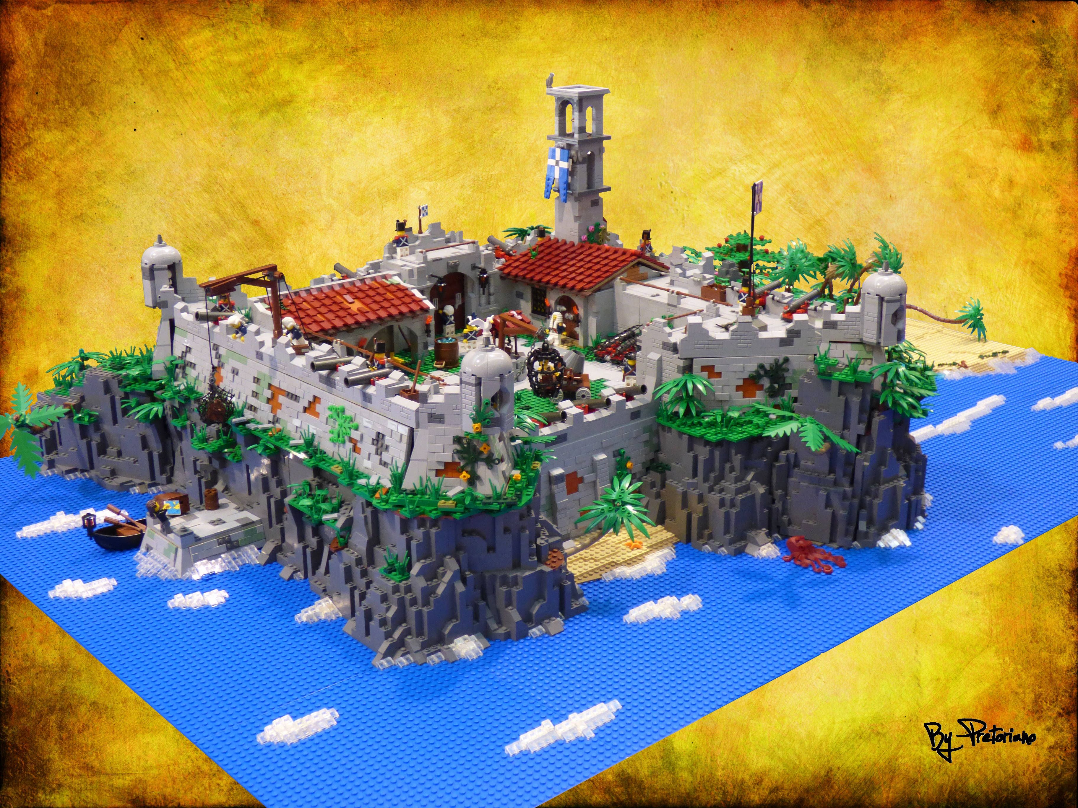 Wallpaper, castle, LEGO, pirates, jungle, fortress 3648x2736