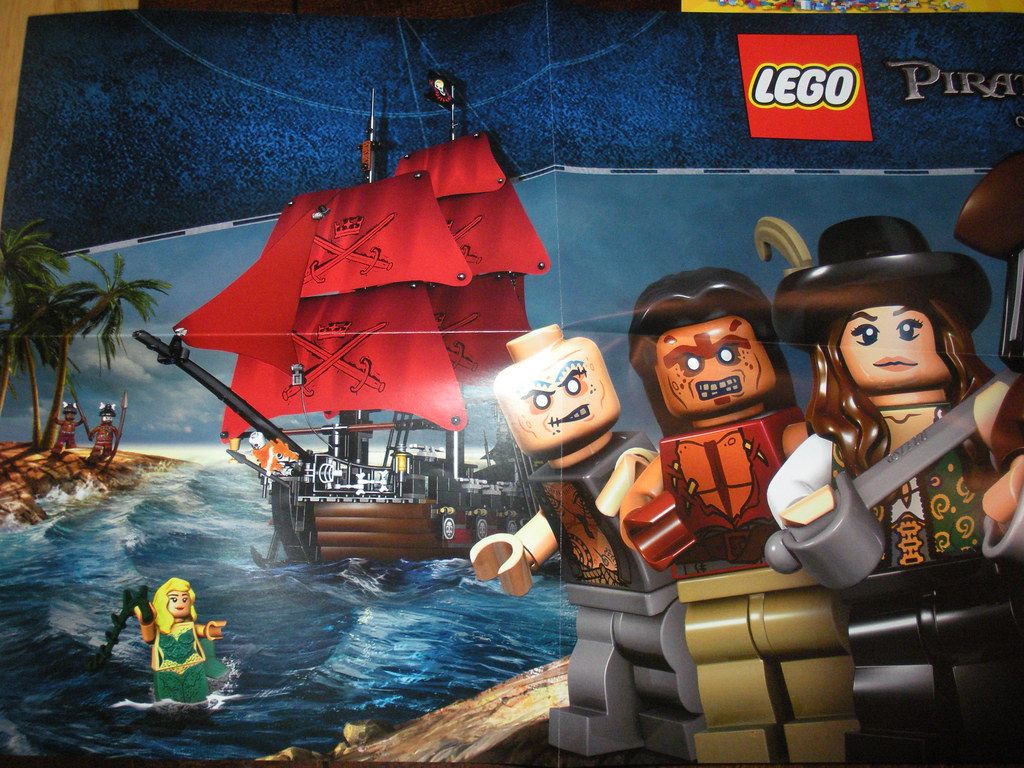 LEGO Pirates of the Caribbean Promotional Poster. Left sid