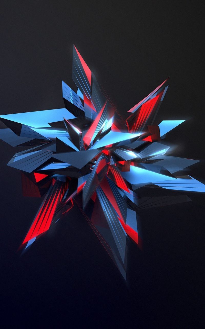 Wallpaper sharp figure abstraction. Crystal iphone wallpaper, 3D wallpaper for mobile, 4k wallpaper for mobile