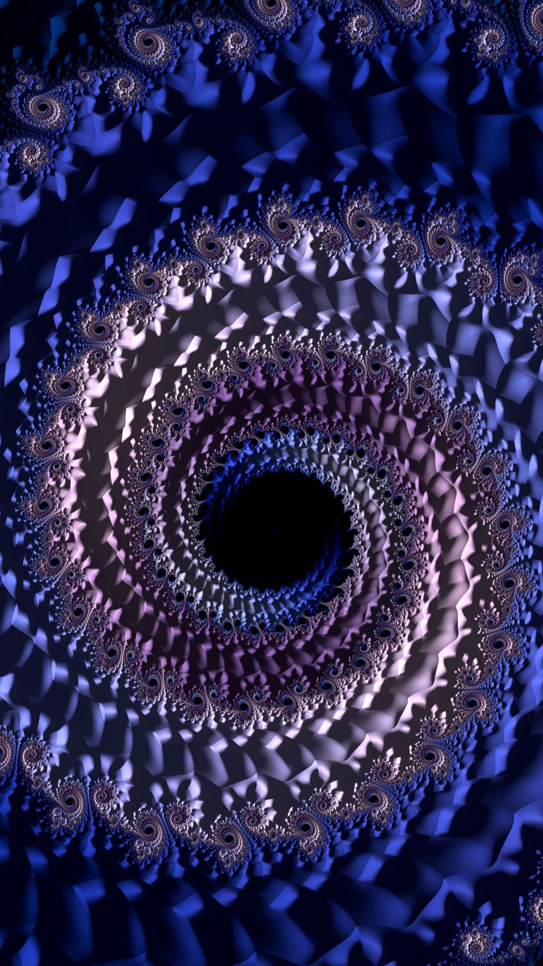 Blue fractal, vortex, swirling, 3D pattern wallpaper,. Fractals, 3D phone wallpaper, Fractal patterns