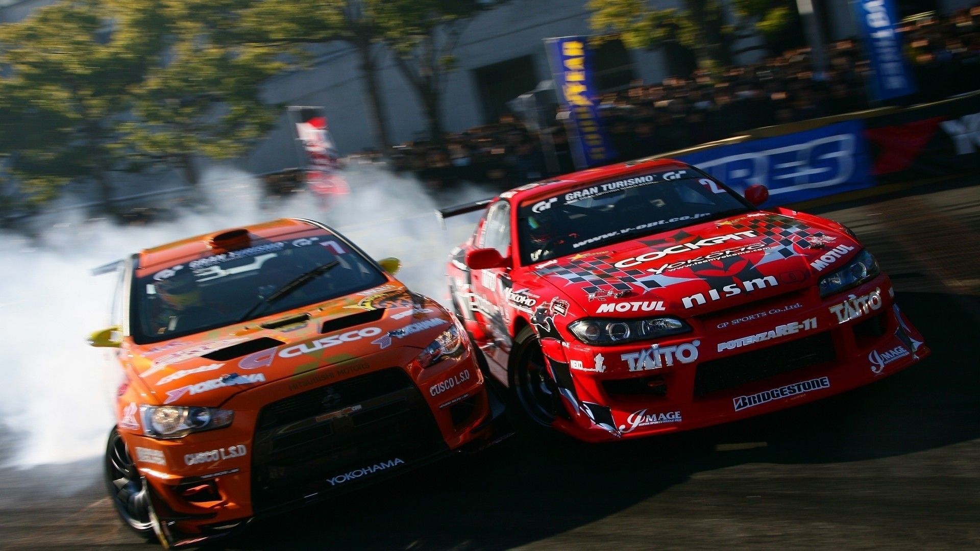 drift, Silvia, Mitsubishi Lancer Evolution, Mitsubishi Lancer Evo X, Team Orange Wallpaper HD / Desktop and Mobile Background
