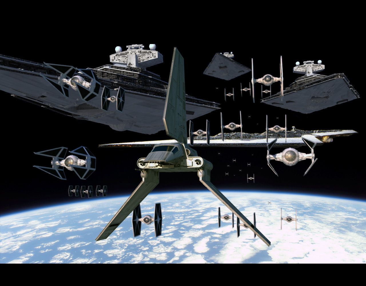 Imperial navy of the first Galactic Empire. Star wars ships, Empire strike, Star wars wallpaper