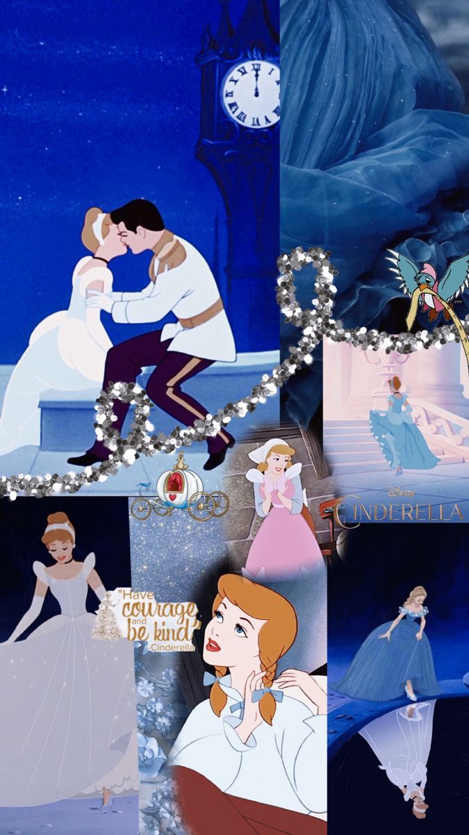 Cinderella background collage wallpaper. Cinderella background, Background collage, Disney